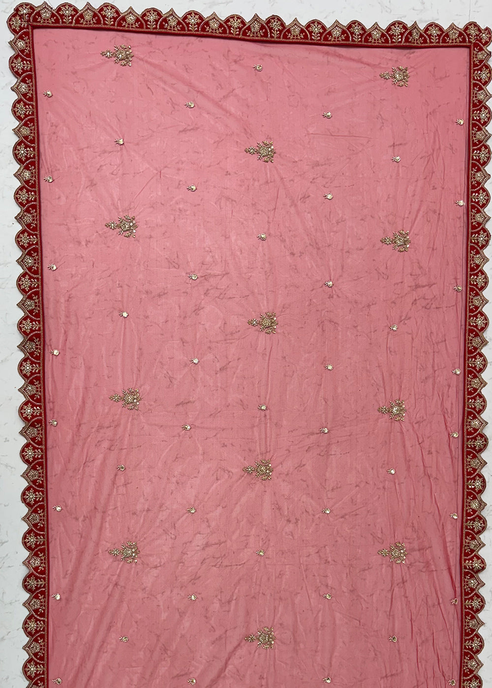 Maroon Red Banarasi Silk Bridal Lehenga Choli with Intricate Royal Embellishments