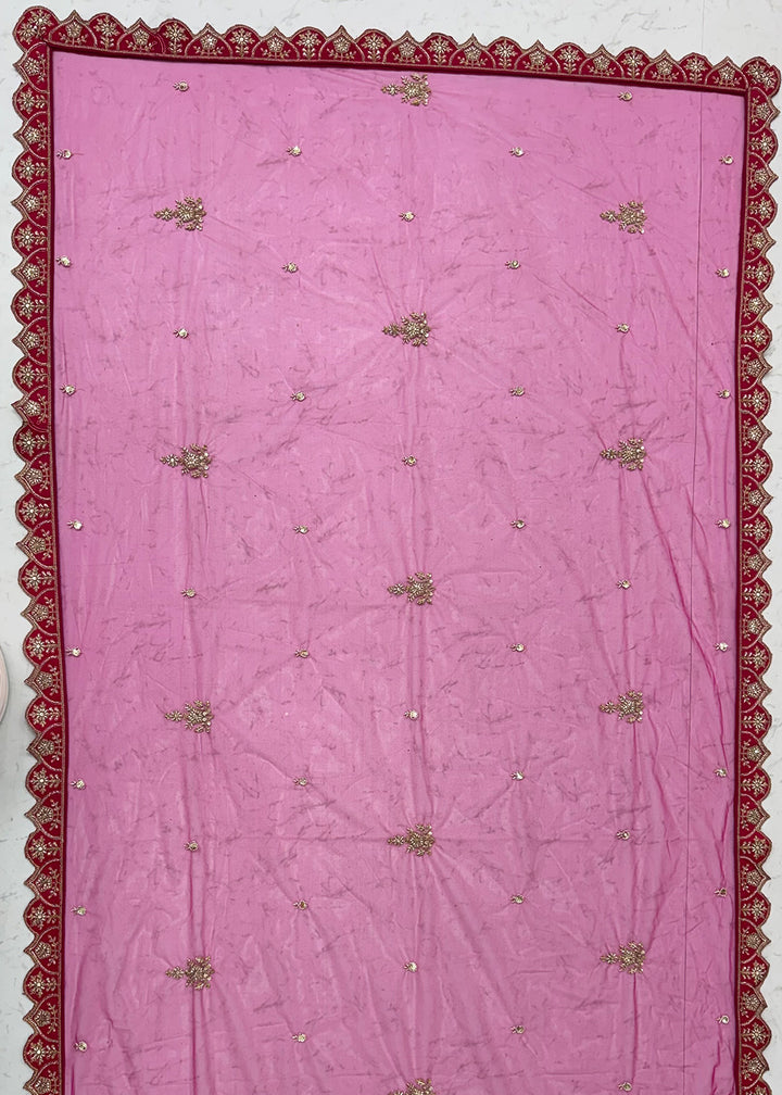 Magenta Pink Banarasi Silk Bridal Lehenga Choli with Intricate Royal Embellishments