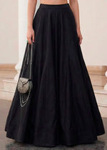 Midnight Black Soft Silk Lehenga Choli with Contemporary Styling