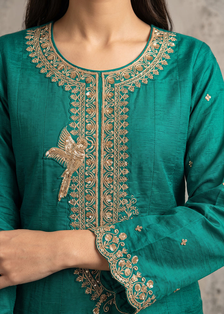 Cerulean Blue Silk Anarkali Suit with Exquisite Embroidery