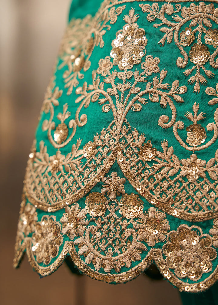 Cerulean Blue Silk Anarkali Suit with Exquisite Embroidery