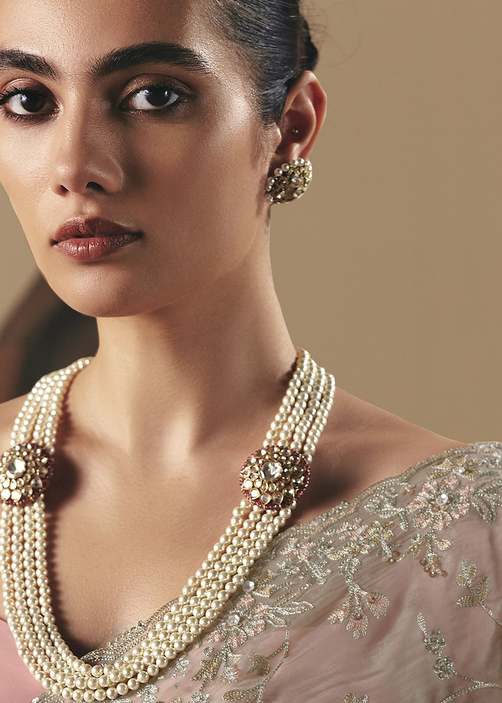 Light Grey Designer Tissue Saree with Elegant Sequin & Stone Detailing