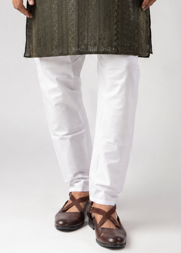 Sage Green Rayon Kurta with Embroidered Sequin Accents