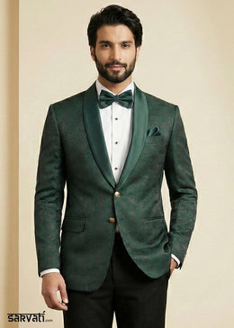 Sacramento Green Premium Jacquard Blazer