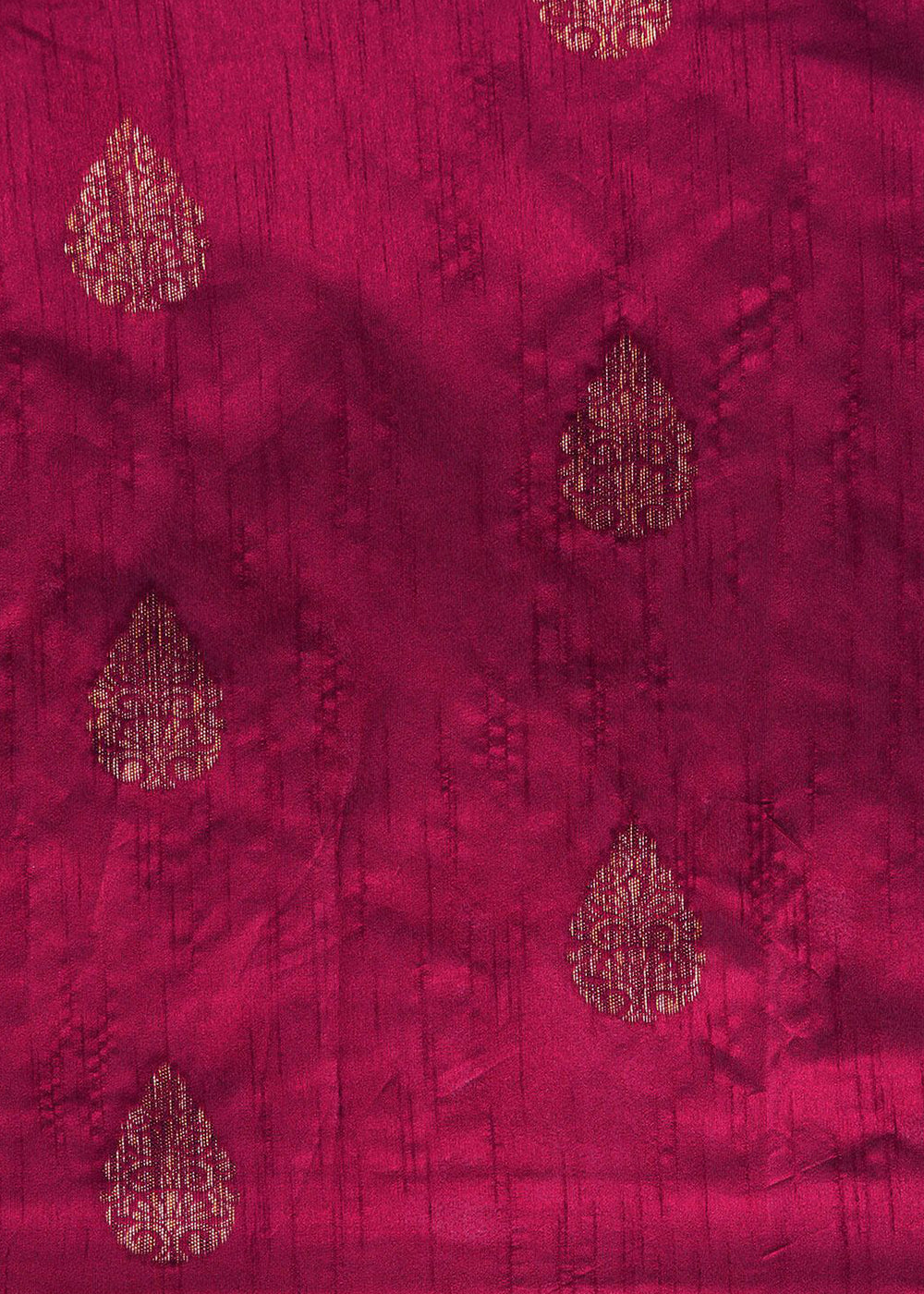 Jam Purple Raw Silk Saree with Intricate Woven Butti and Artistic Pallu