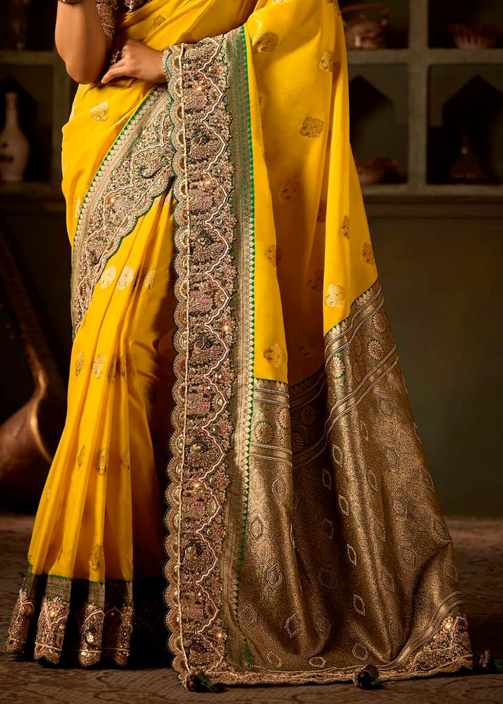 Festive Saree Box Set – 5 Pcs Bangalore Silk with Embroidery