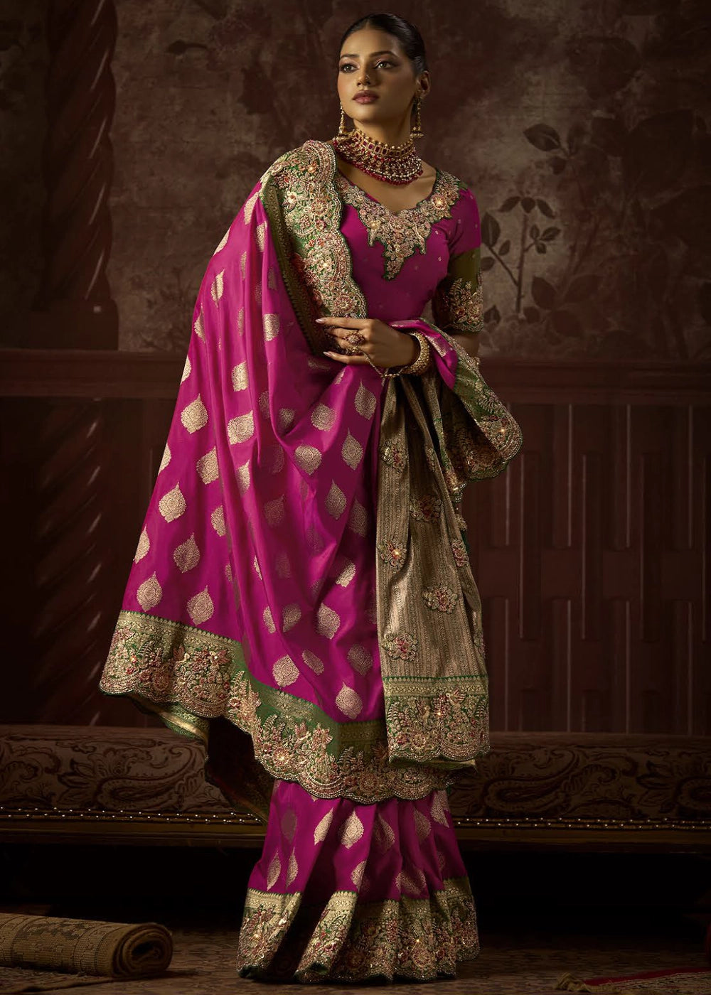 Prime Luxe Saree Set – Pure Bangalore Taana Silk (Set of 5)