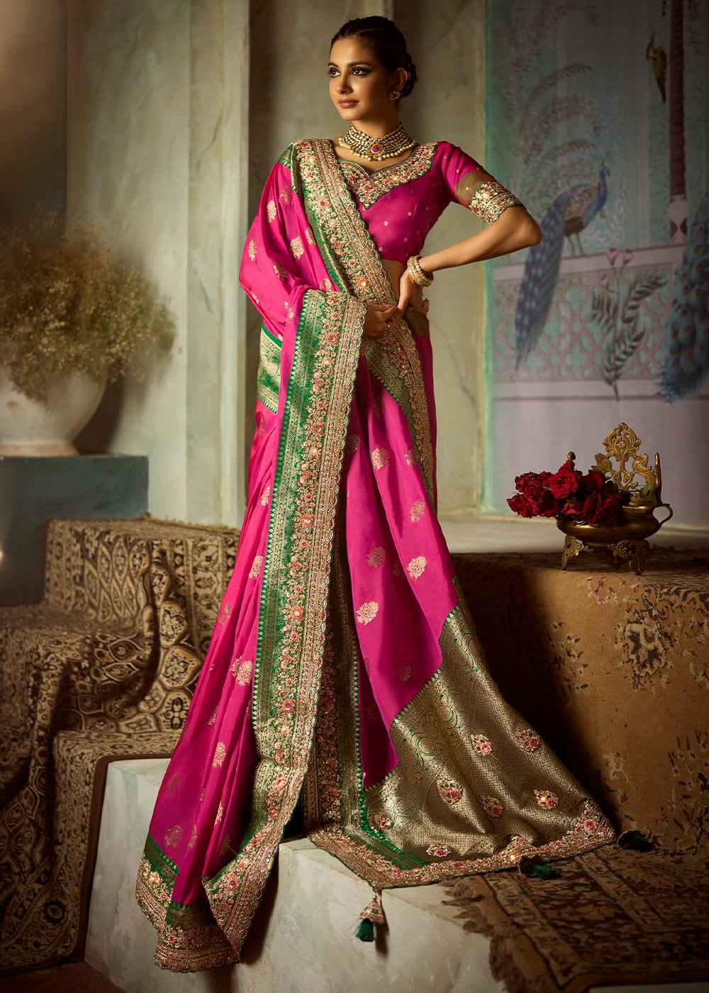 Bridal & Bridesmaid Saree Catalogue – 5 Pcs Premium Silk Set