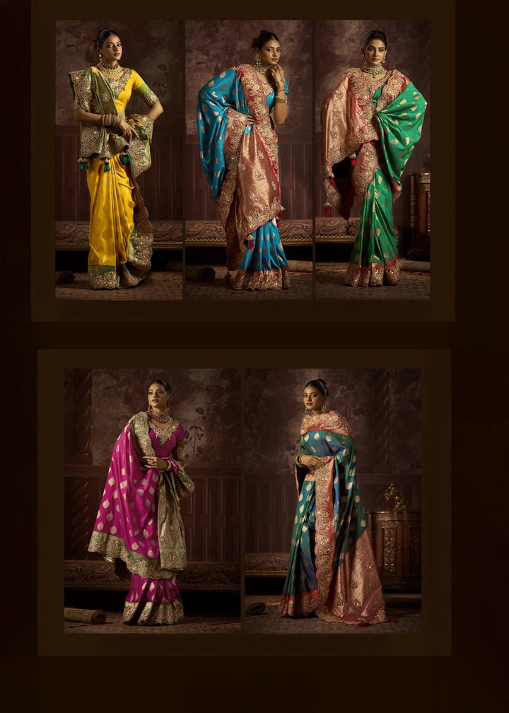 Prime Luxe Saree Set – Pure Bangalore Taana Silk (Set of 5)