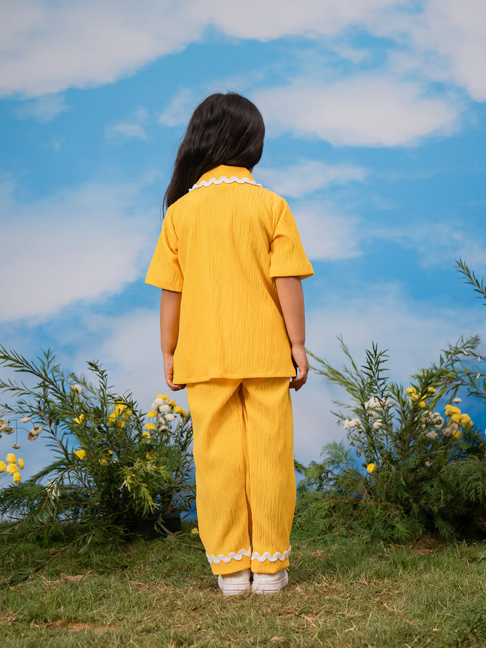 Sarvati Girls' Mustard Co-ords