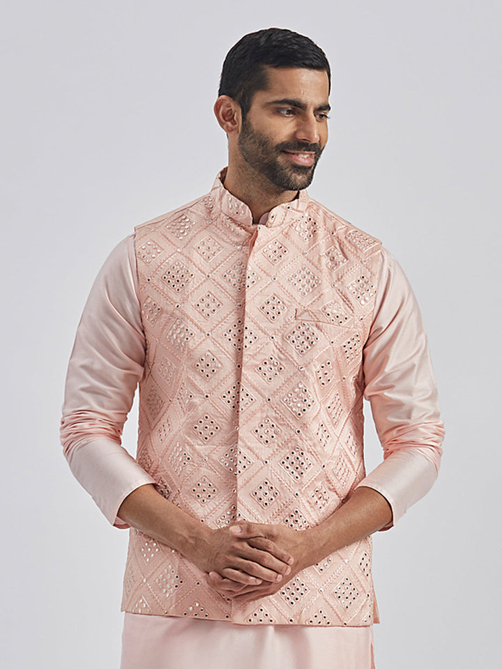 Men's Pink - Nehru Jacket
