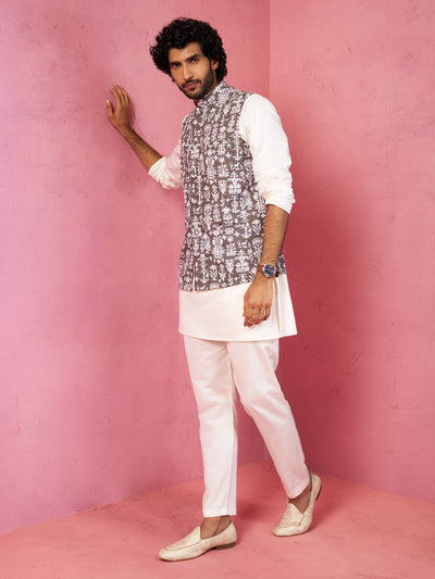 Kurta Set with Nehru Jacket
