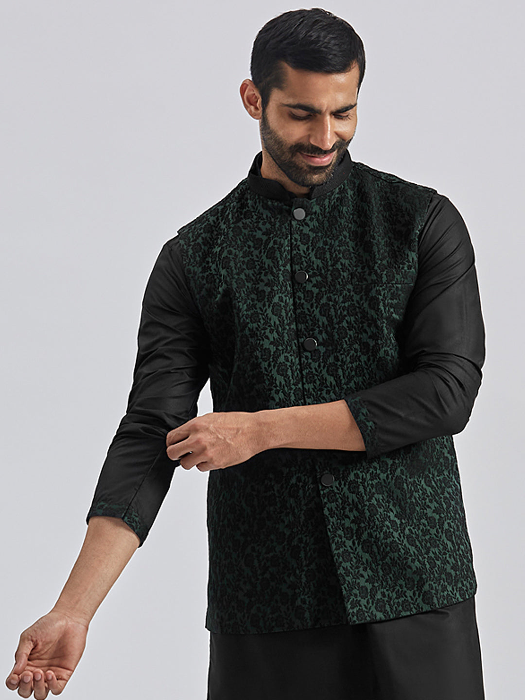 Men's Green - Nehru Jacket