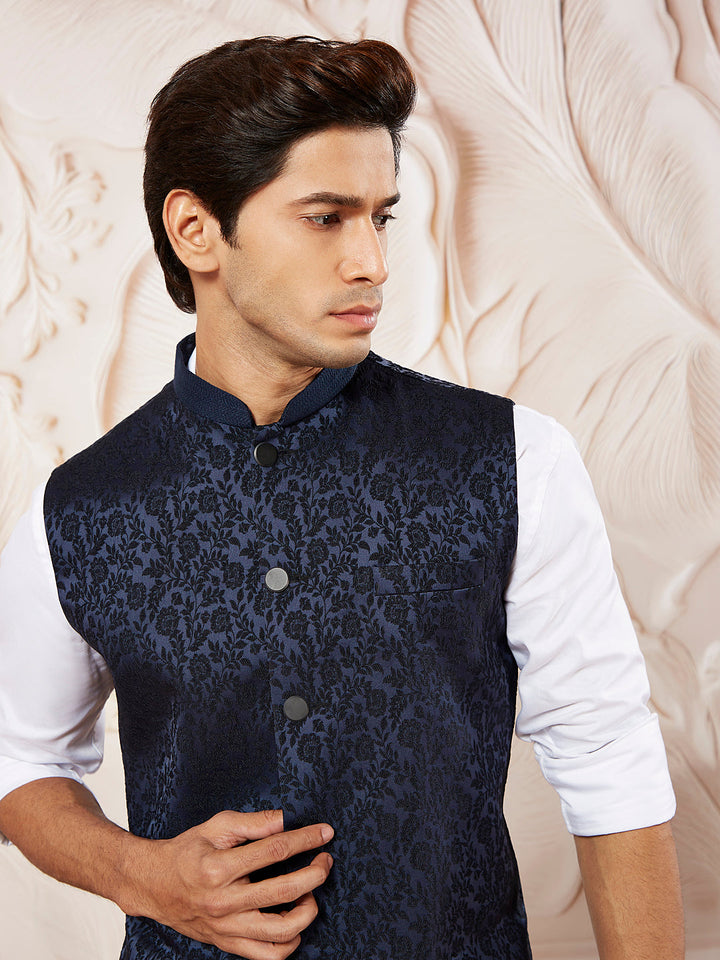 Men's Navy Blue - Nehru Jacket
