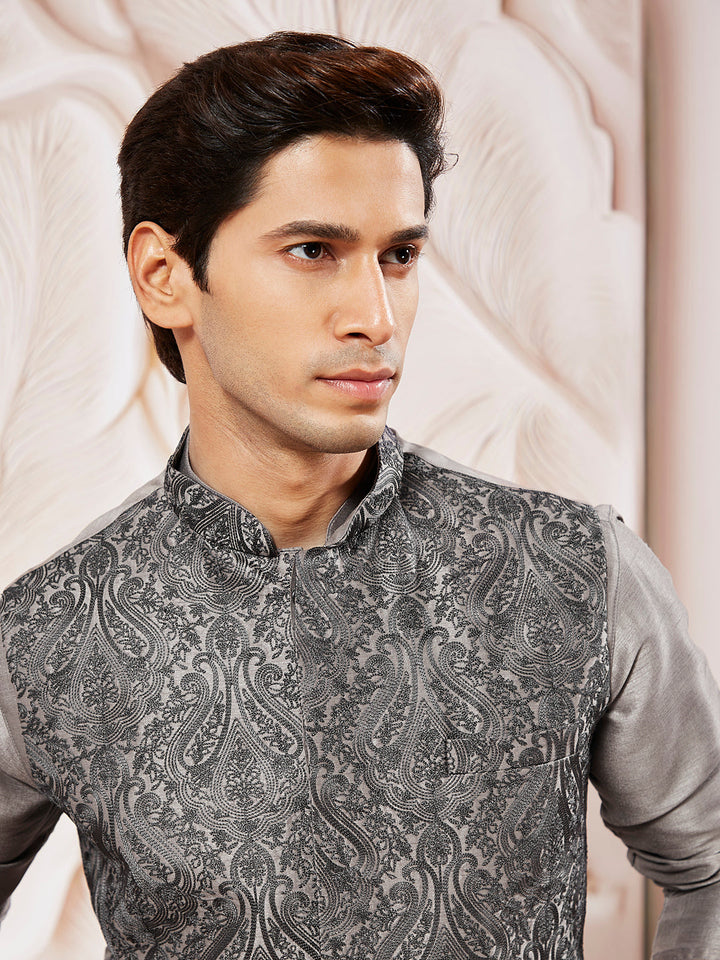 Men's Gray - Nehru Jacket