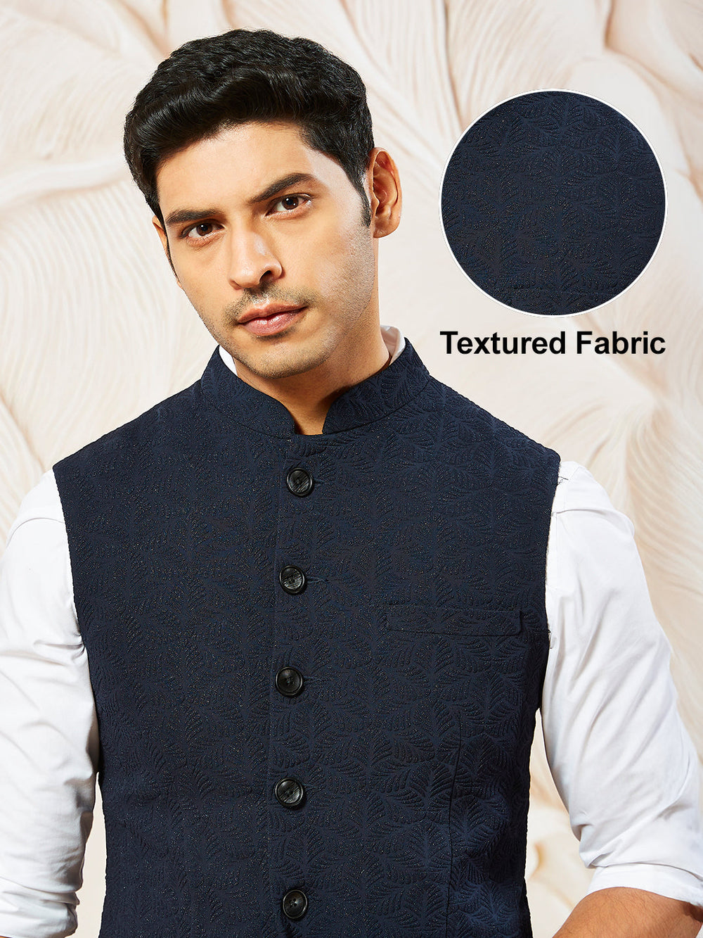 Men's Navy Blue - Nehru Jacket