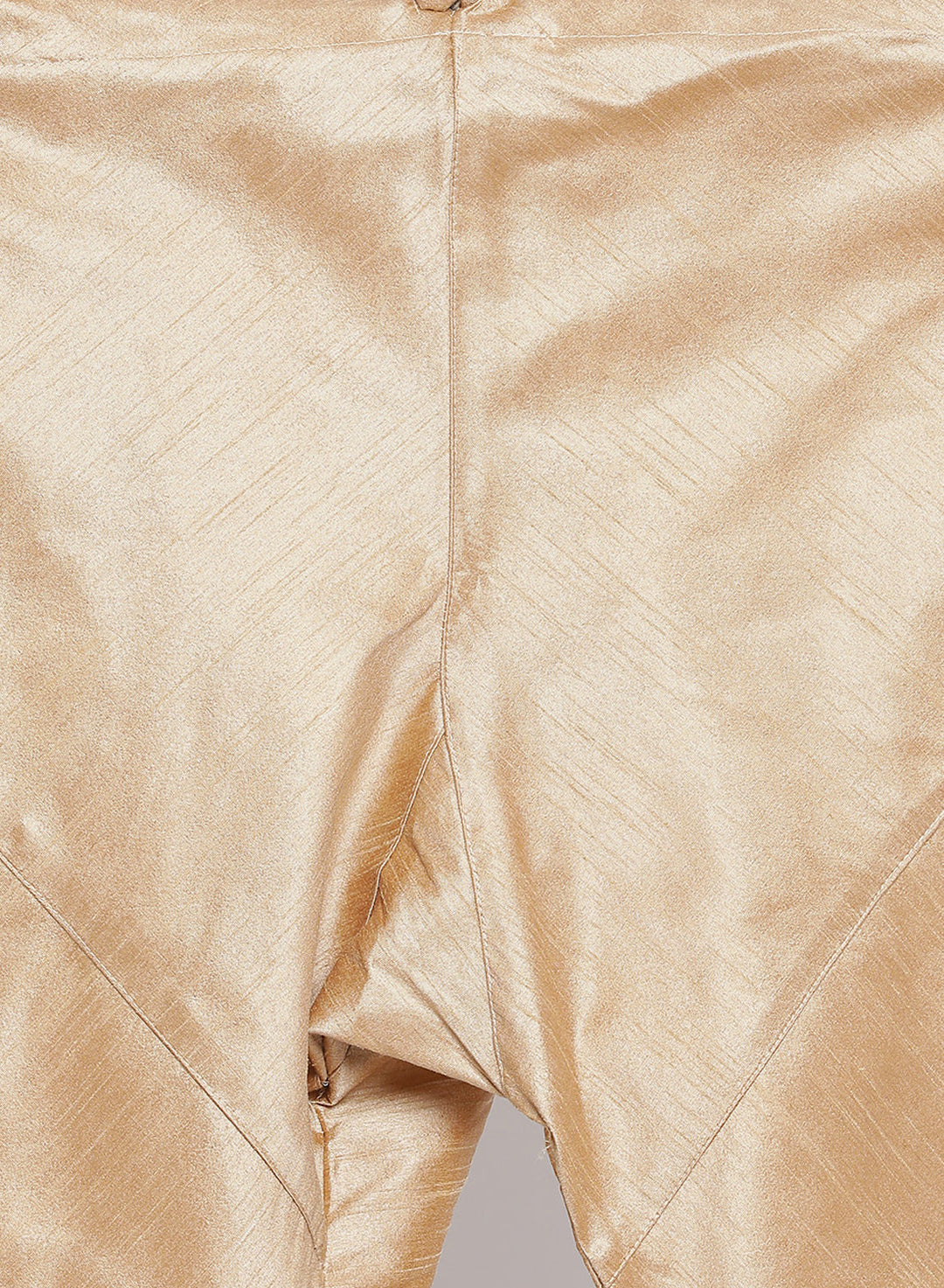 Sarvati Men's White Cotton Silk Blend Kurta and Pyjama Set