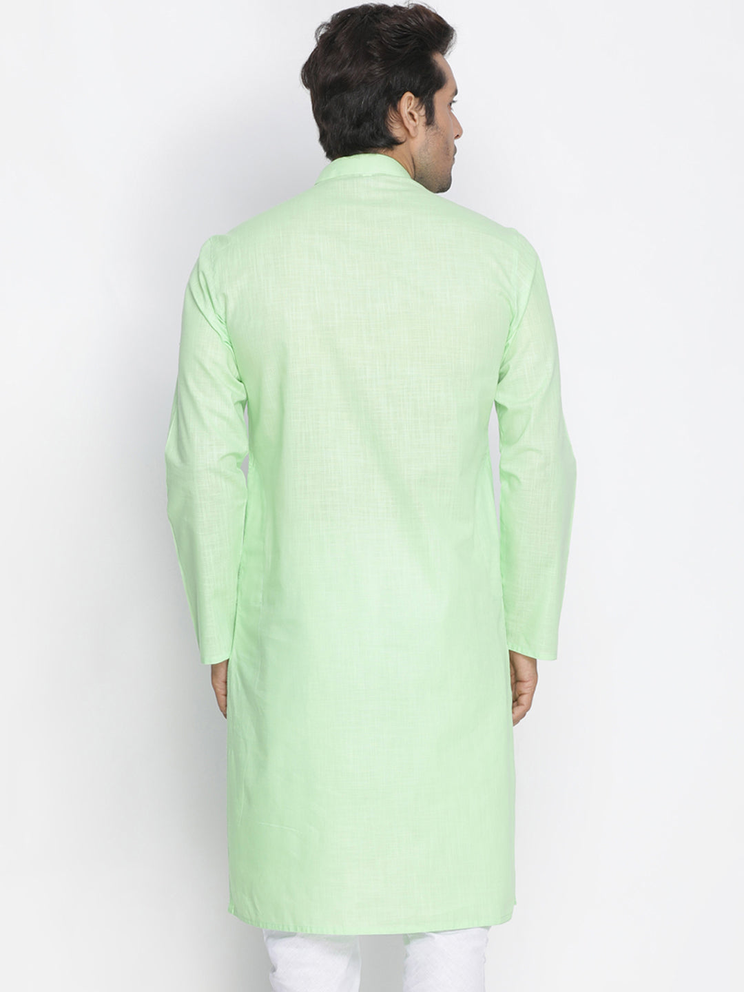 Men's Mint Green Cotton Kurta