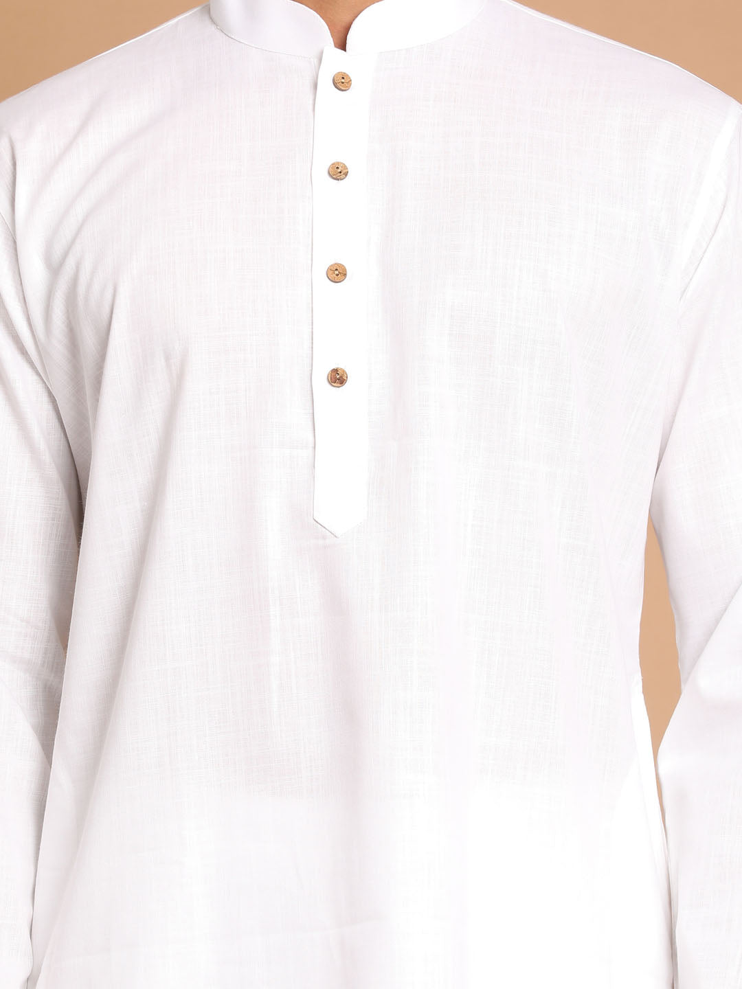 Sarvati Men's Cotton Kurta With Pant Style Pyjama Set