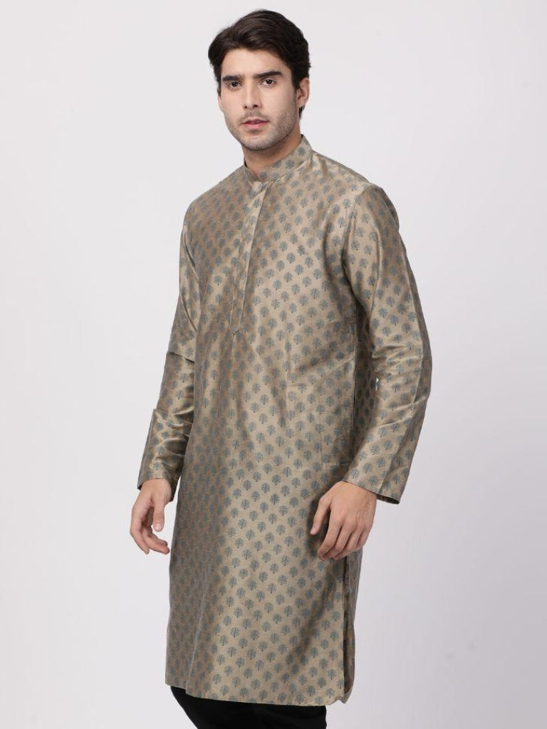 Men's Copper Cotton Blend Kurta