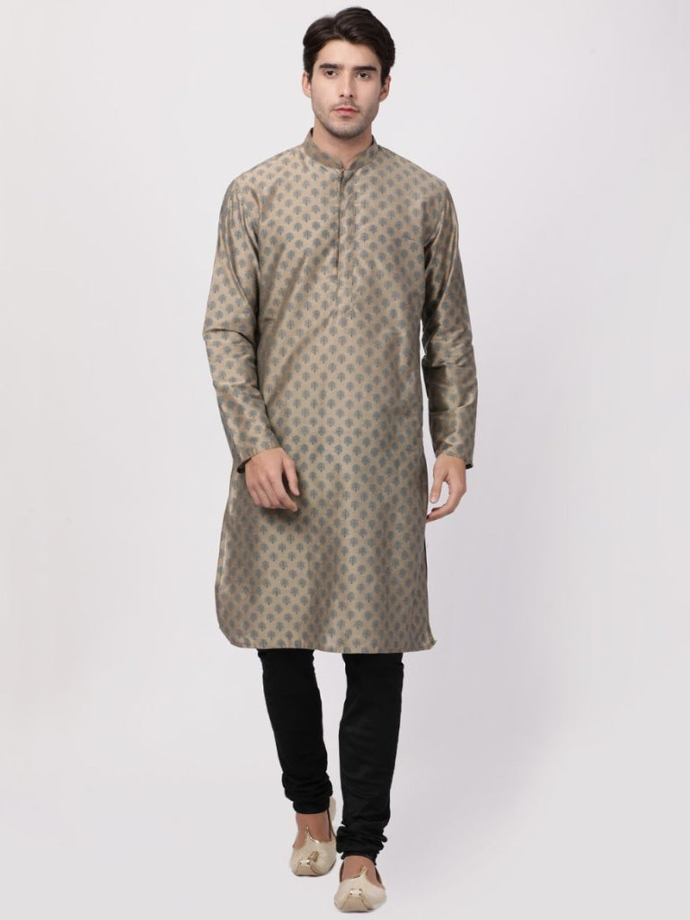 Men's Copper Cotton Blend Kurta