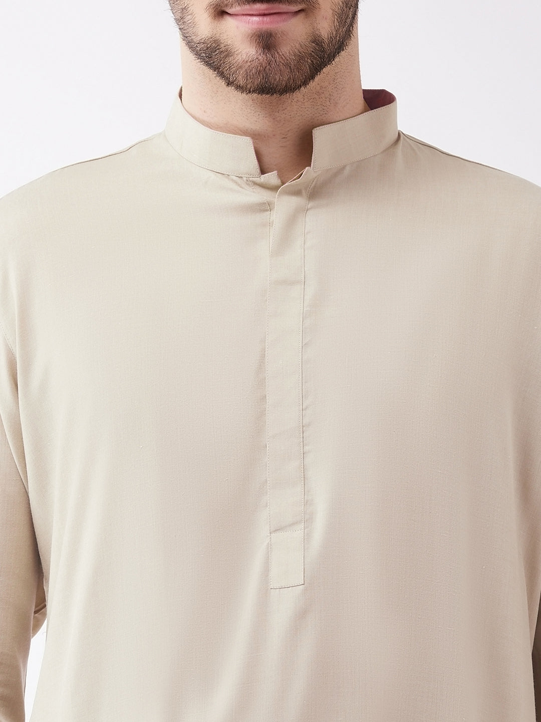 Men's Green Cotton Blend Kurta and Pyjama Set