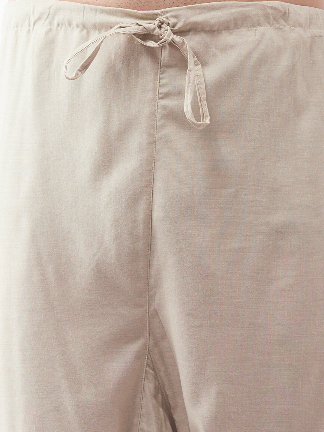 Men's Green Cotton Blend Kurta and Pyjama Set