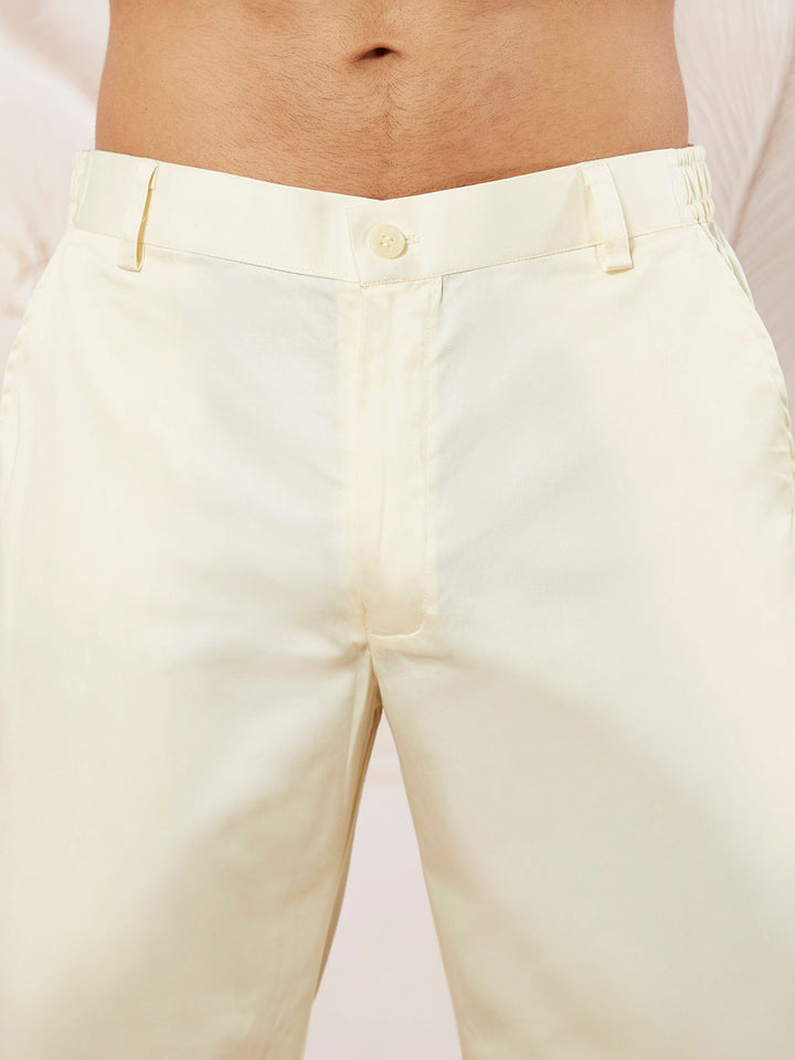 Men's Blue And Cream Rayon Kurta Pyjama And Dupatta Set