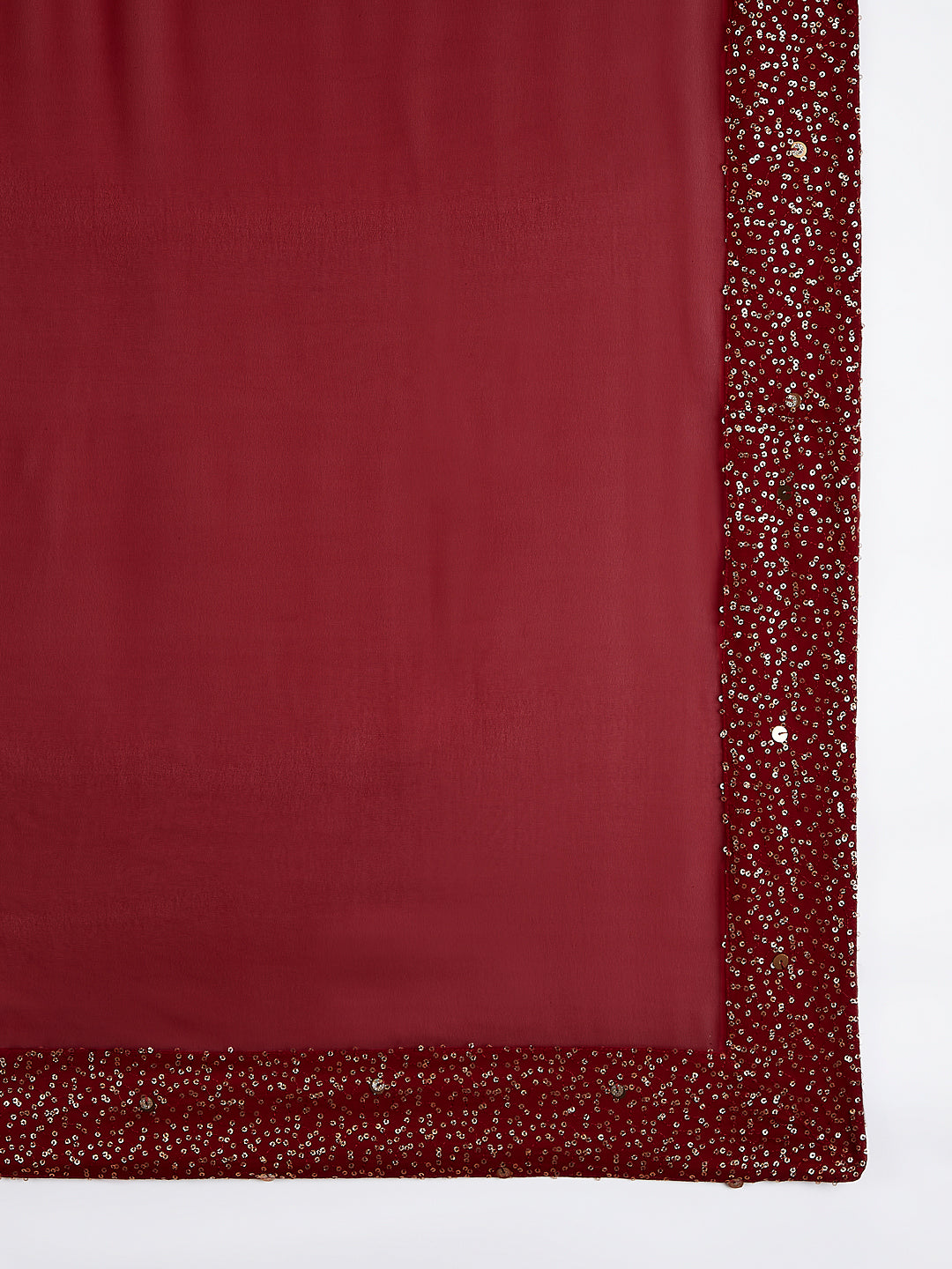 Men's Maroon Georgette Kurta Patiala And Dupatta Set