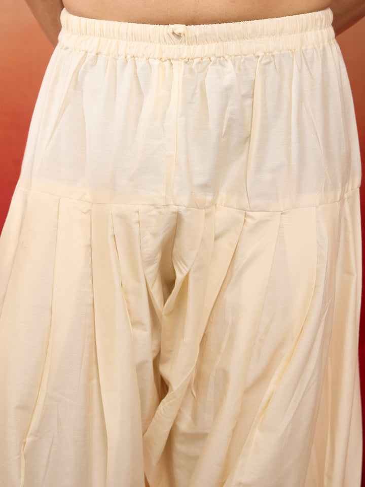 Men's Falsa Bandhani Print Kurta Set With Dupatta