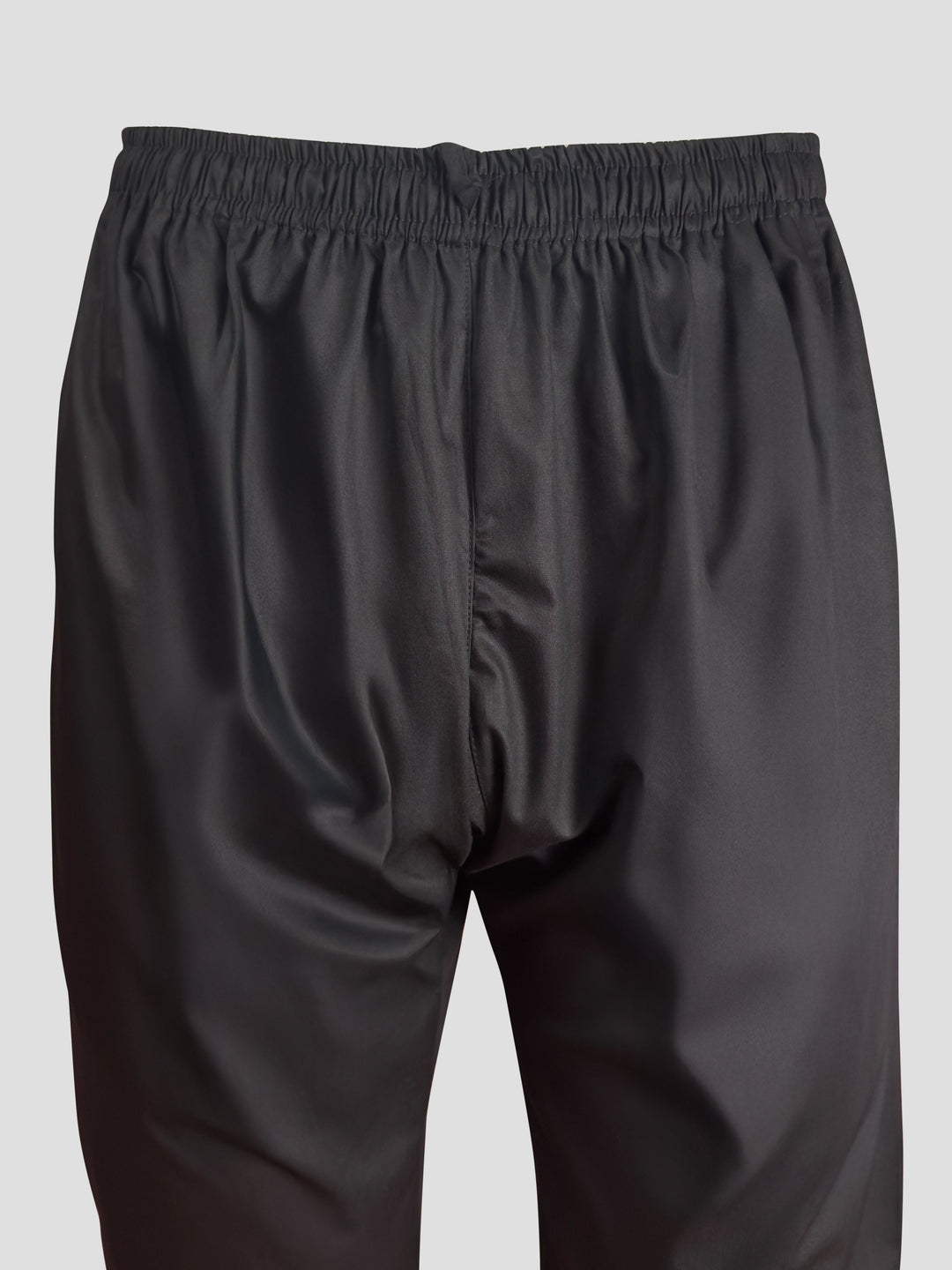 Men's Black Embroidered Kurta with Black Pyjama