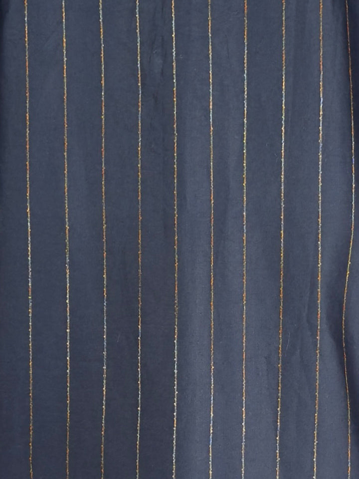 Men's Navy Blue Cotton Kurta