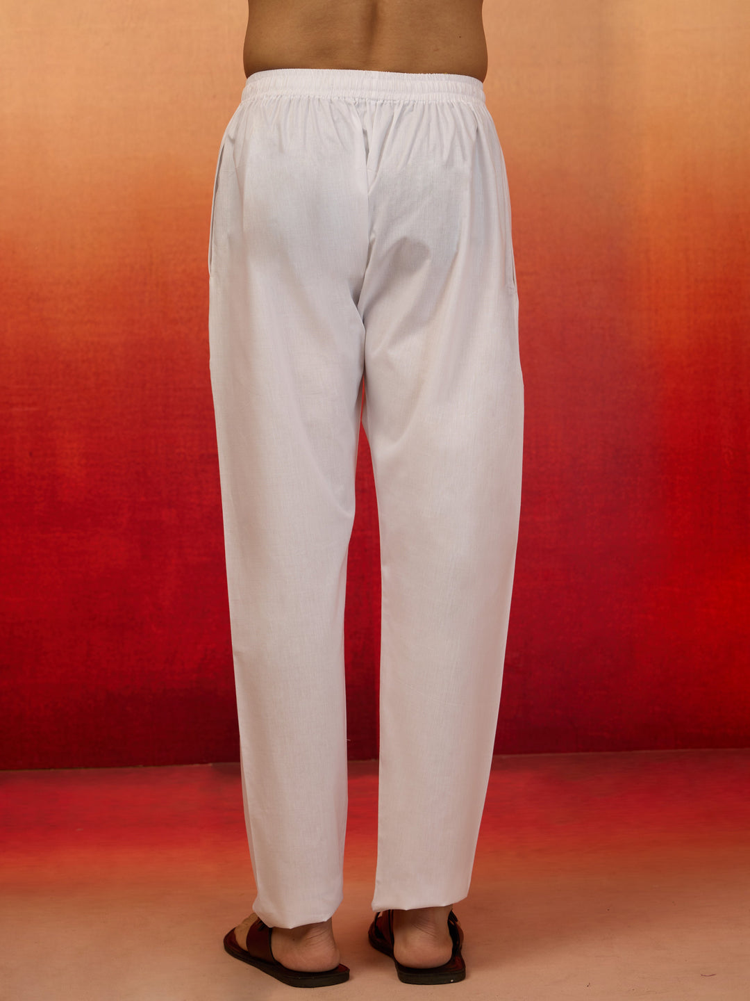 Men's White Cotton Pyjamas