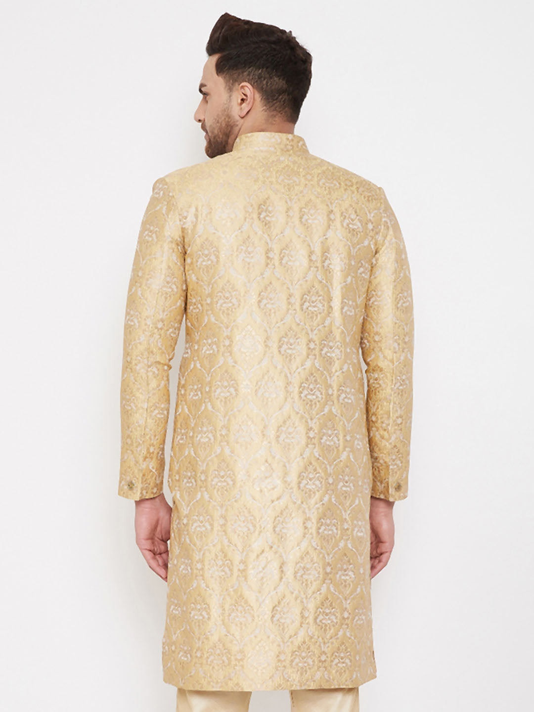 Men's Gold Sherwani -Only Top