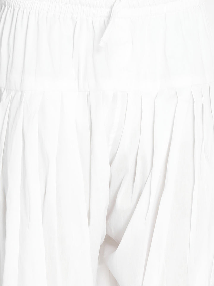 Men's Black Viscose Kurta with White Patiala