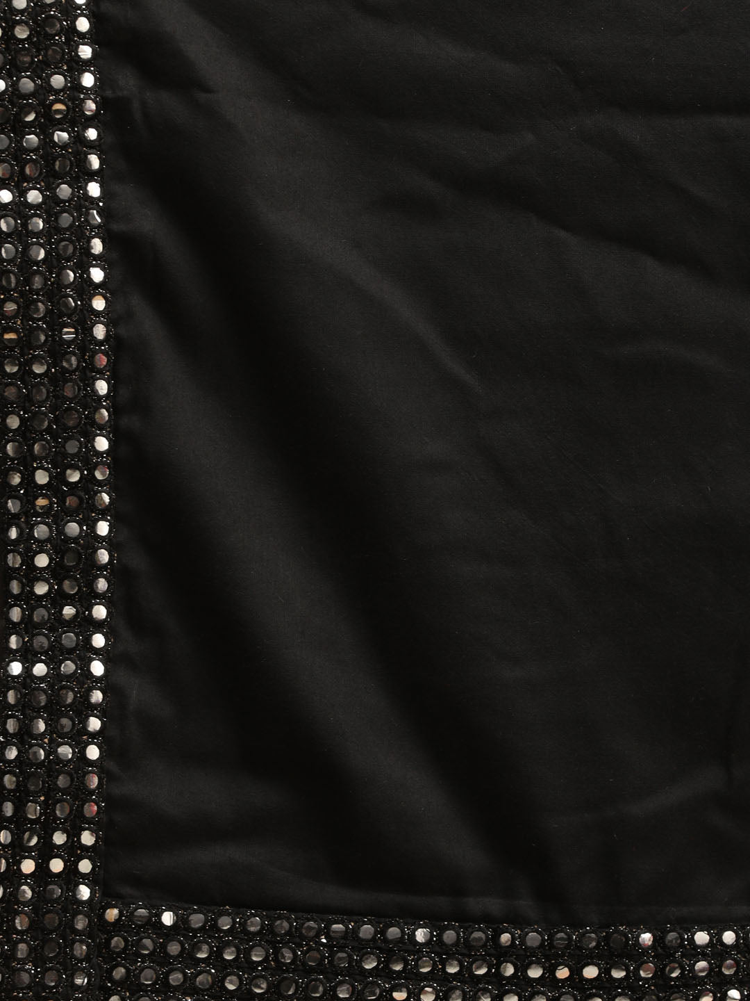 Men's Black Mirror Kurta Patiala And Dupatta Set