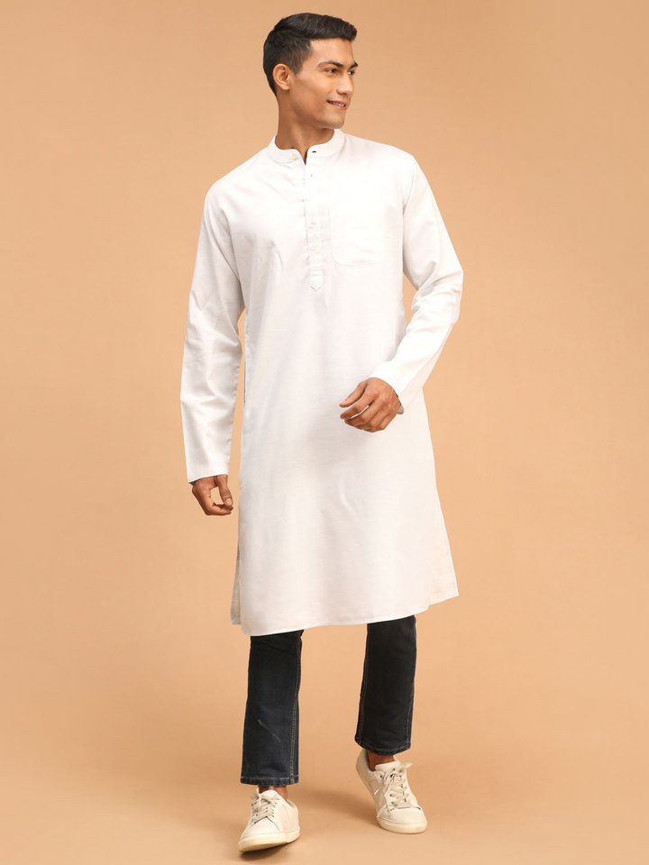Men's Grey Organic Cotton Kurta