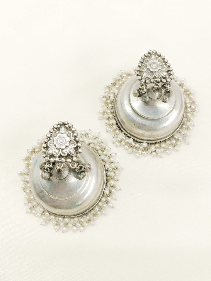 Ela Plain Oxidized Jhumki