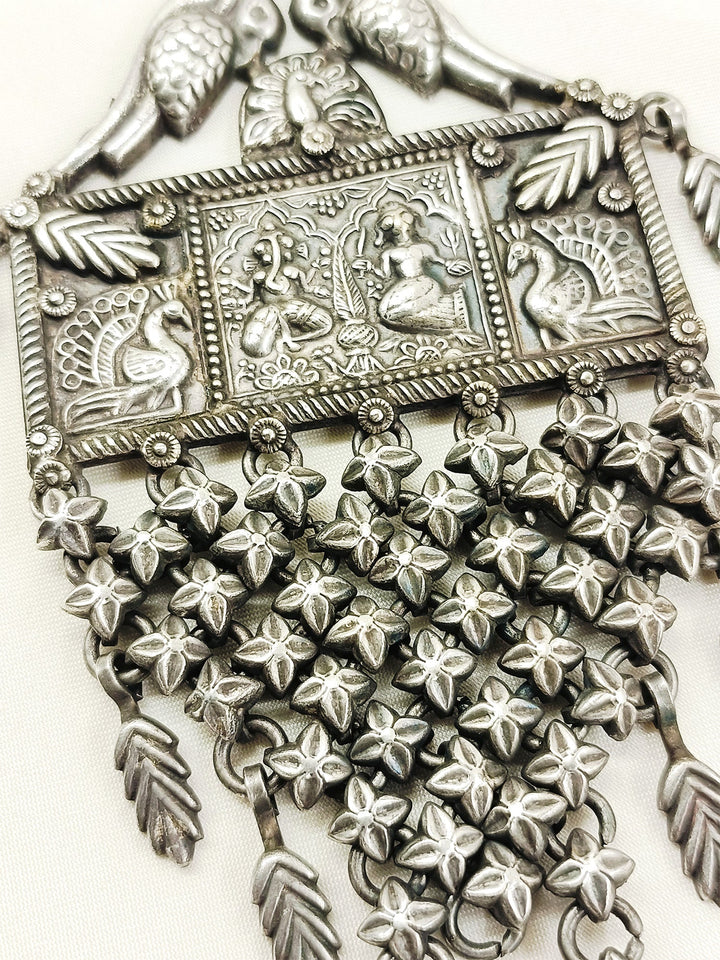 Dhyana Plain Oxidized Key Ring