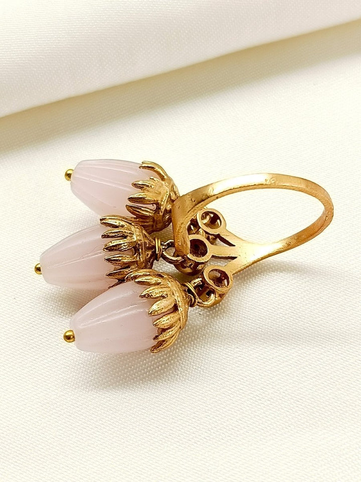 Aadithi Pink Boutique Finger Ring - House of Sarvati LLC