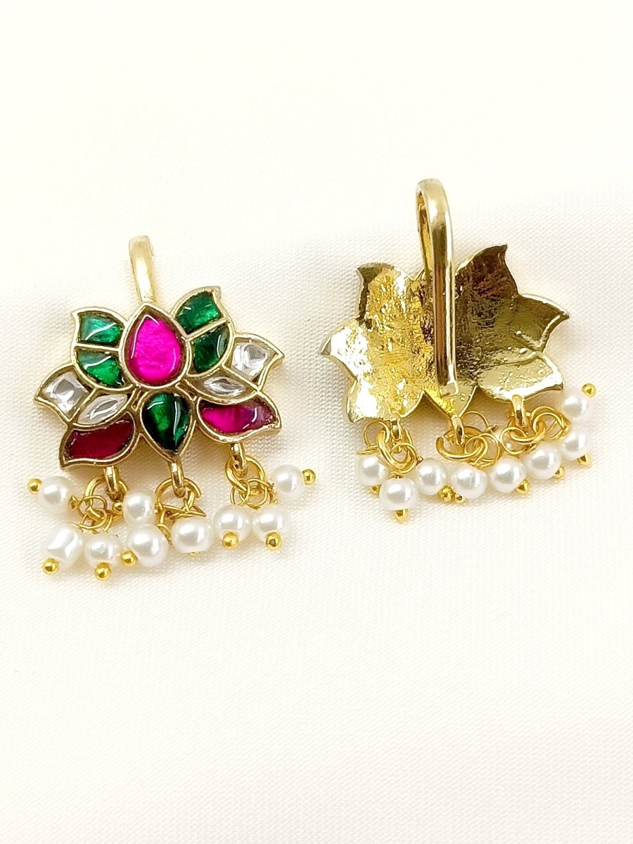 Aaniya R&G Kundan Ear Cuff [Price Is For Pair] - House of Sarvati LLC