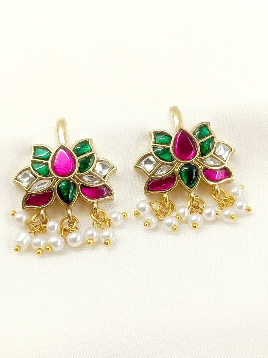 Aaniya R&G Kundan Ear Cuff [Price Is For Pair] - House of Sarvati LLC