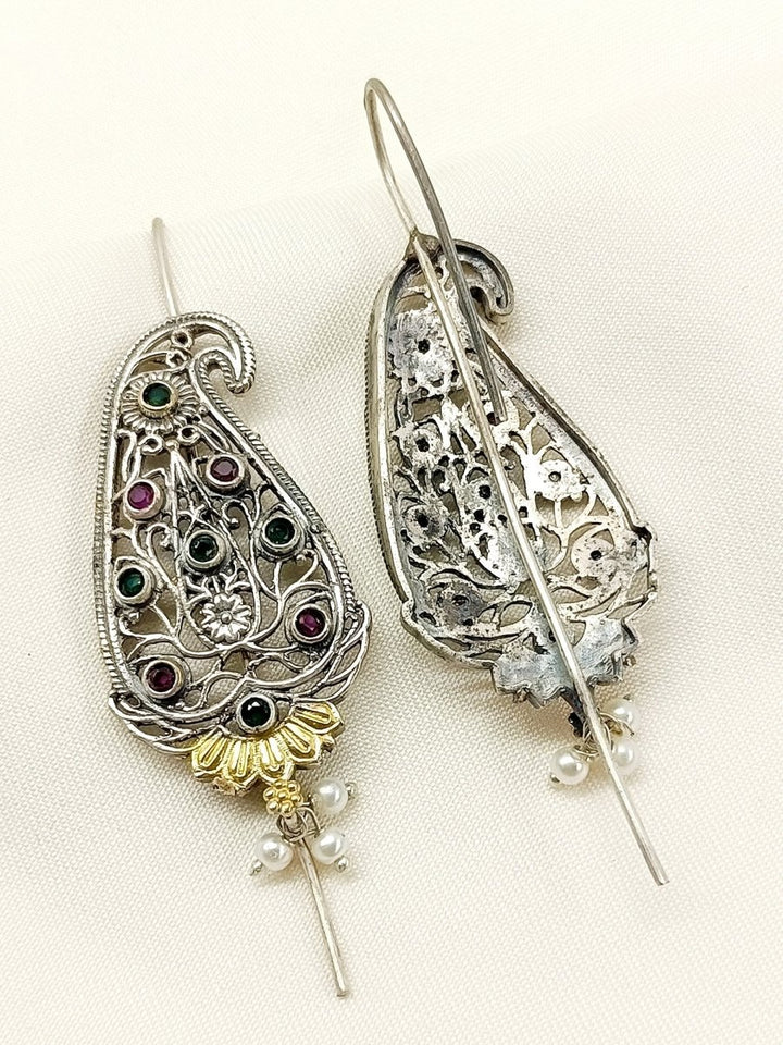 Aarzu R&G Oxidized Earcuff - House of Sarvati LLC