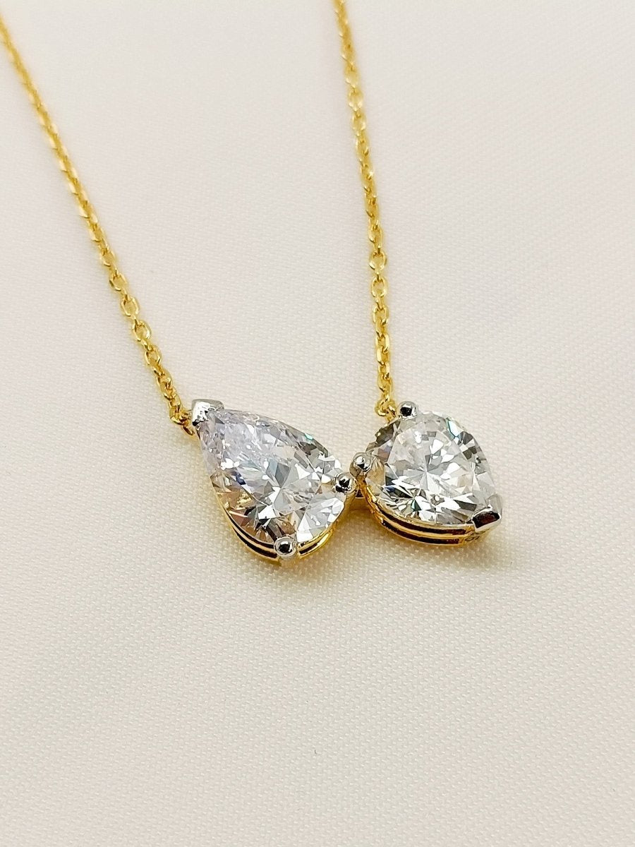 Ada 92.5 Silver Swarovski Stone Pendal - House of Sarvati LLC