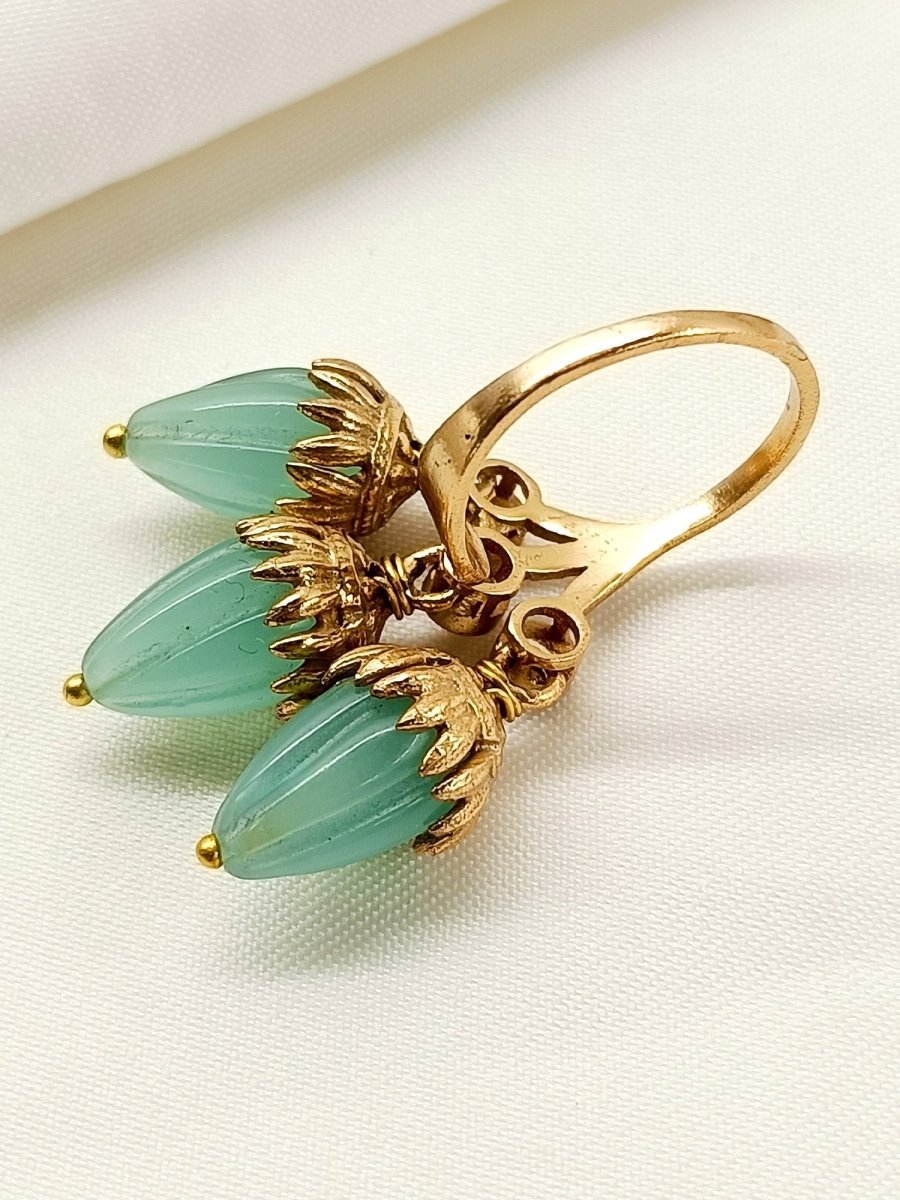 Adeeva Mint Green Boutique Finger Ring - House of Sarvati LLC