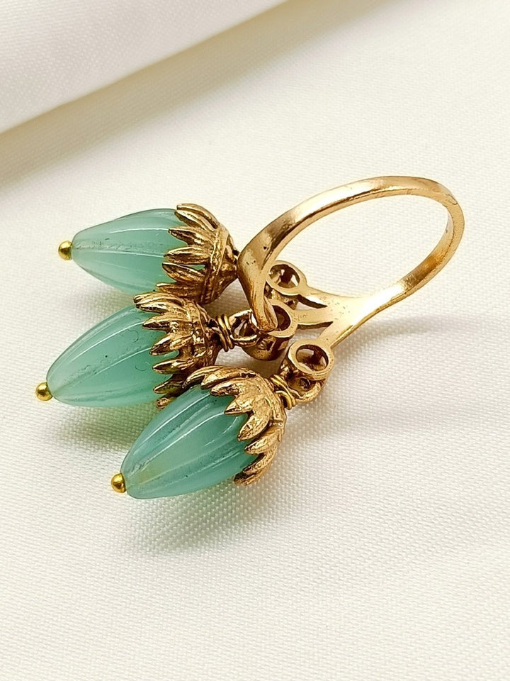 Adeeva Mint Green Boutique Finger Ring - House of Sarvati LLC