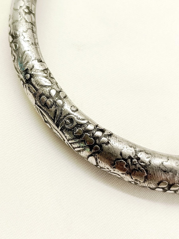Akira Oxidized Silver Anklet [Price Is For Single Piece] - House of Sarvati LLC