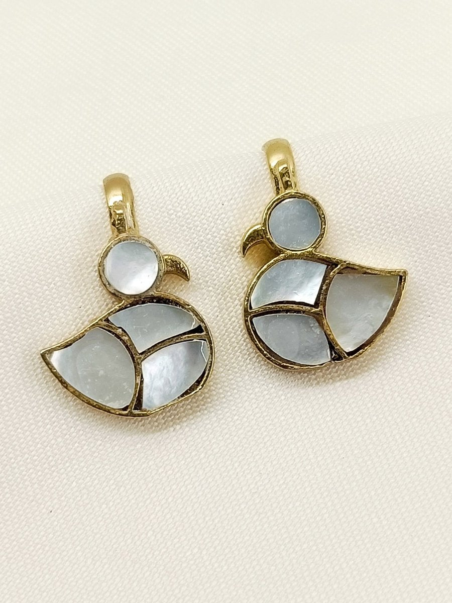 Amiya White Pearl Gold Plated Kundan Ear Cuff [ Price is for Pair ] - House of Sarvati LLC