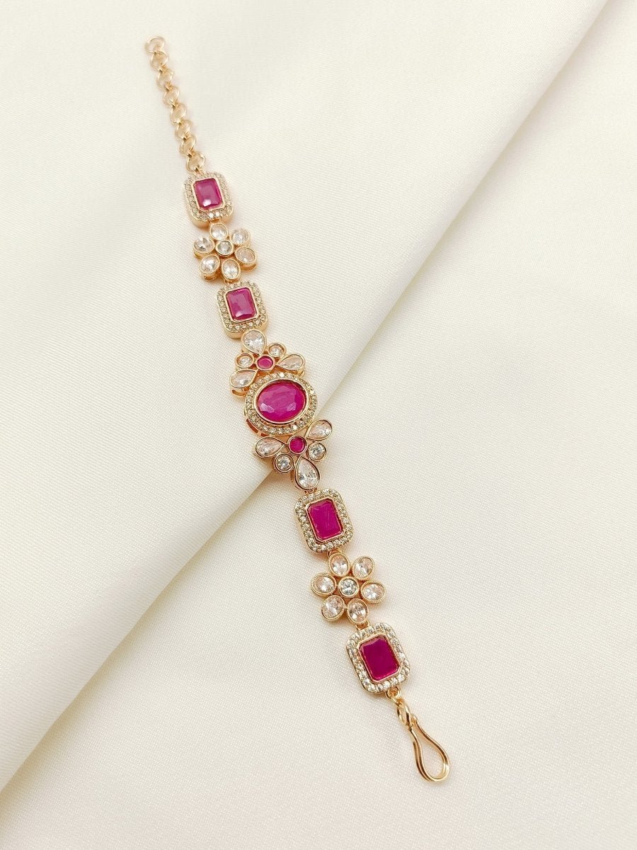 Amoli Ruby Antique Bracelet - House of Sarvati LLC