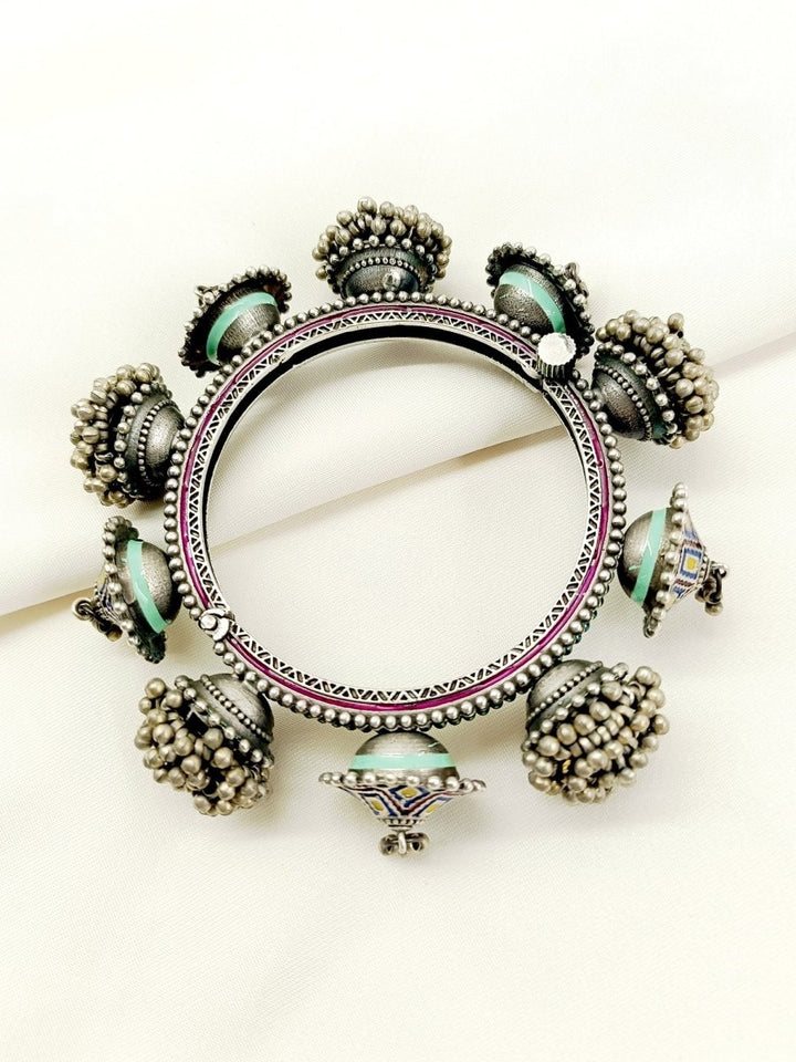 Aniruddha Multi Colour Oxidized Bangle - House of Sarvati LLC